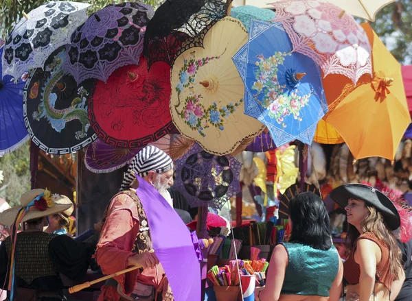 A Parasol Vendor at the Arizona Renaissance Festival