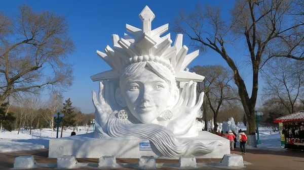 Snow sculpture in China