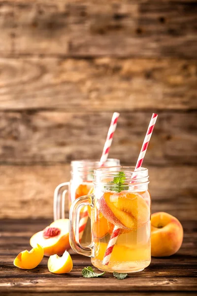 Refreshing peach drink