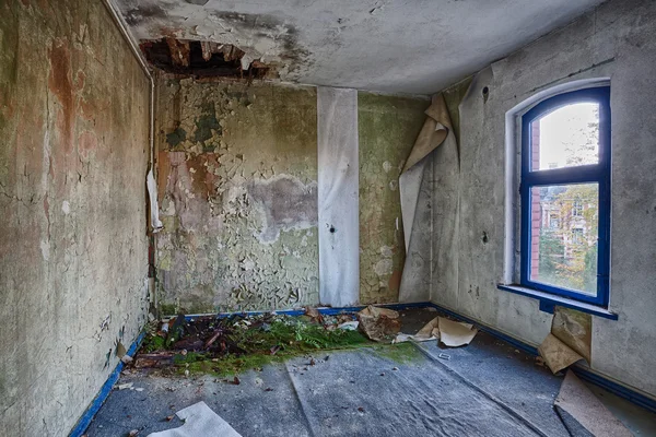 Inside the destroyed house