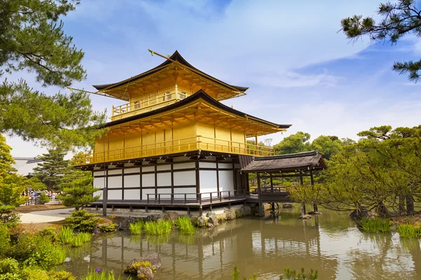 Kinkaku-ji, the Golden Pavilion, The famous buddhist temple in Kyoto, Japan