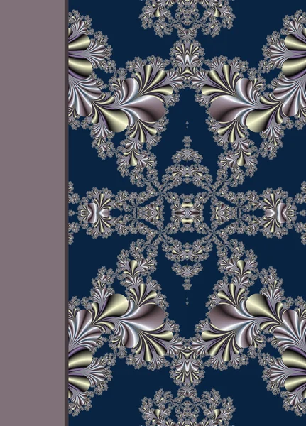 Design of floral ornamental notebook cover