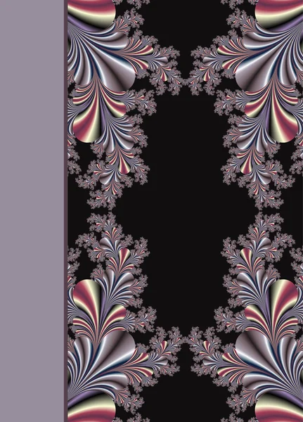 Design of floral ornamental notebook cover