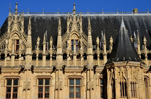 France; the picturesque law court of Rouen in Seine Maritime