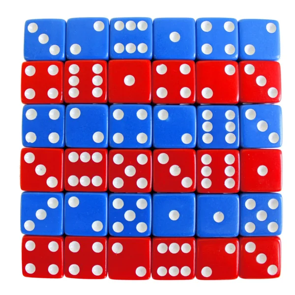 Wuerfel Spiel game play dice rot blau number