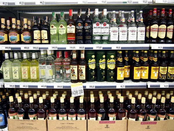 A wide variety of wines and liquors