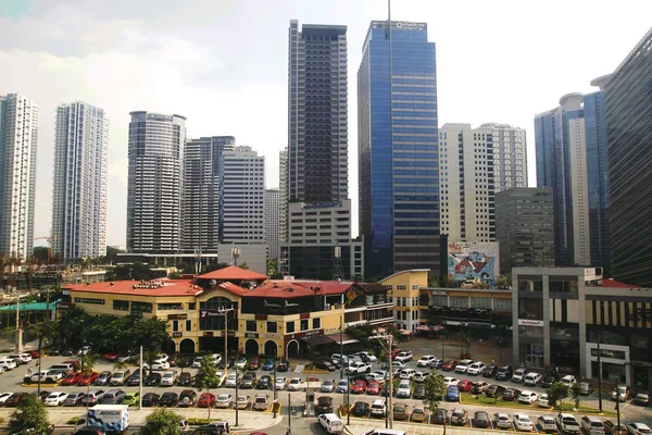 Buildings, skyscrapers and commercial centers inside the Bonifacio Global City.