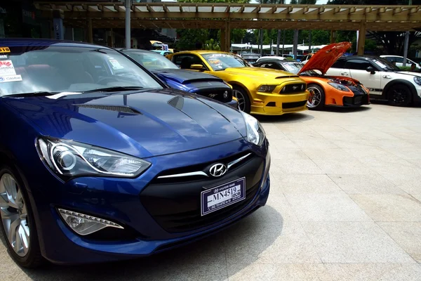 TAGUIG CITY, PHILIPPINES - JUNE 27, 2015: Car show in Bonifacio Global City.