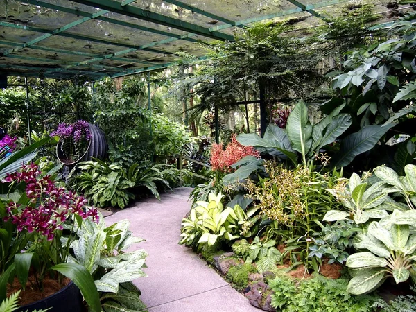 Architectural designs inside the Singapore Botanic Gardens in Singapore.