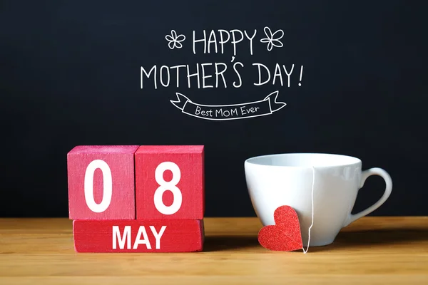 Happy Mothers Day 8 May message with coffee cup