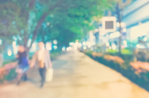 Blurred abstract background of people in the city