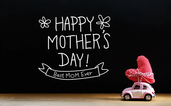 Mothers Day message with miniature car