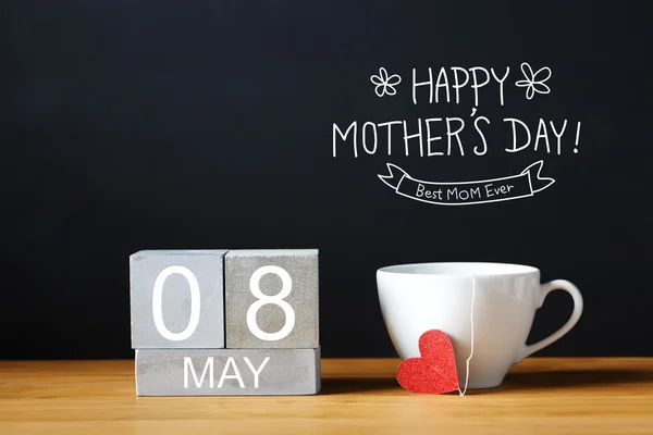 Mothers Day message with coffee cup