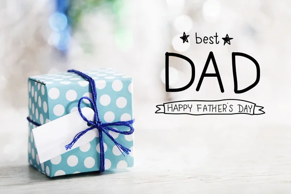 Best Dad message with gift box