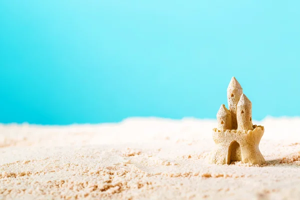 Summer theme with sand castle