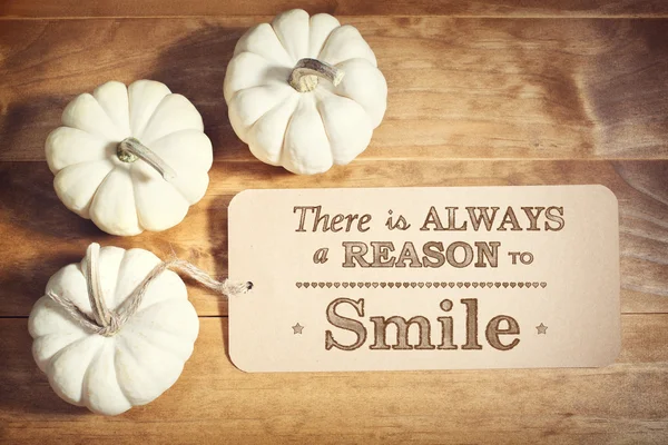 Message with small pumpkins