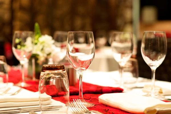 Wedding banquet table set up