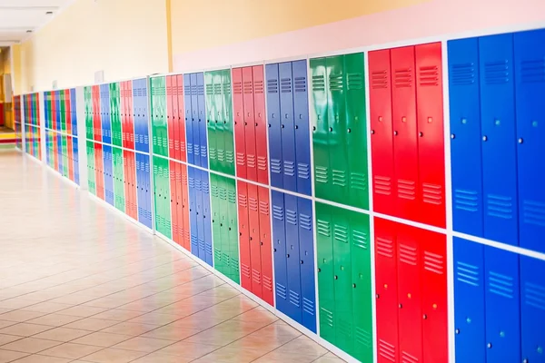 Colorful metal lockers