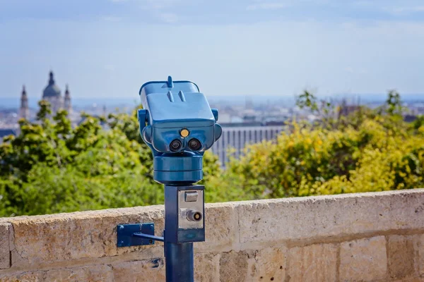 Coin operated public telescope in Budapest