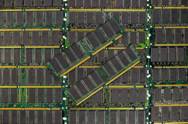 DDR RAM, Computer memory chips modules background