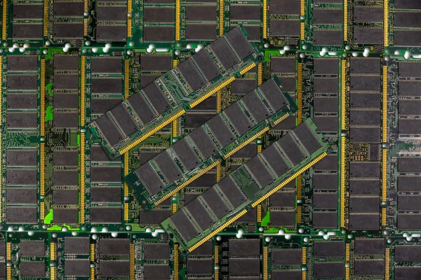 DDR RAM, Computer memory chips modules background