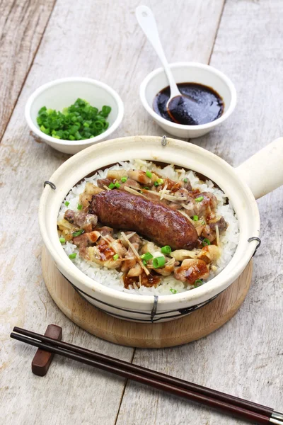 Rice in clay pot, cantonese food