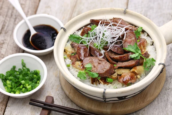 Rice in clay pot, cantonese food