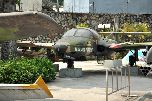 US Air Force airplane in the War Remnants Museum. Saigon, Vietna