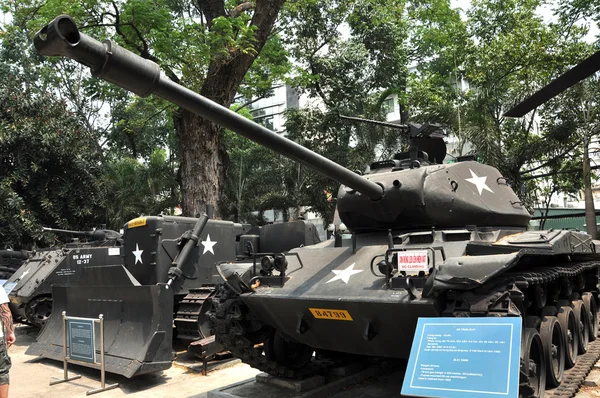 US tank exposed in the War Remnants Museum in Saigon, Vietnam
