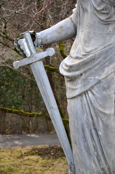 Statue of a Roman Goddess with a sword