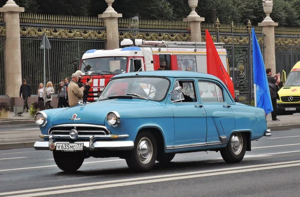 Retro car at First Moscow Parade of City Transport