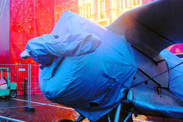 Vintage military equipment shown on the Red Square in Moscow