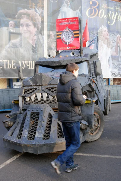 Military equipment at Antimaidan political meeting