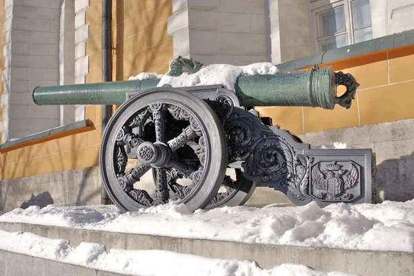 Old cannon shown in Moscow Kremlin.
