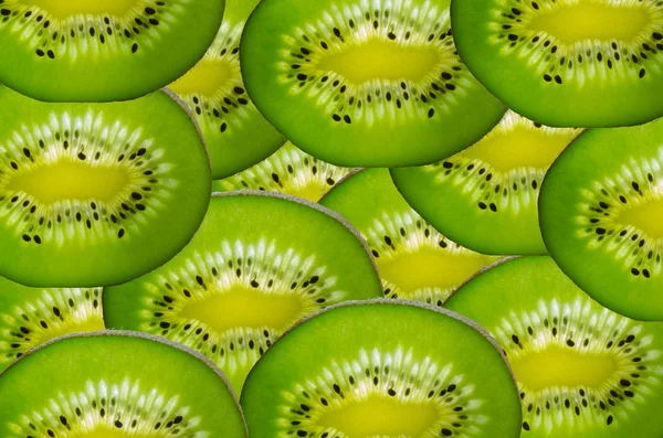 Slice of fresh kiwi