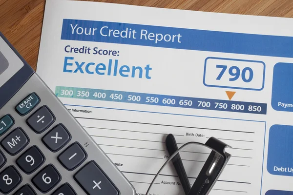 Credit report with score