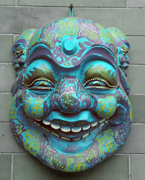 Chinese mask on wall