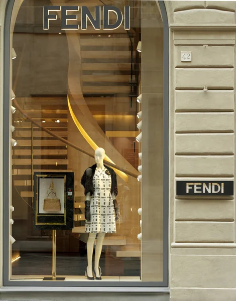 Shop window of FENDI boutique