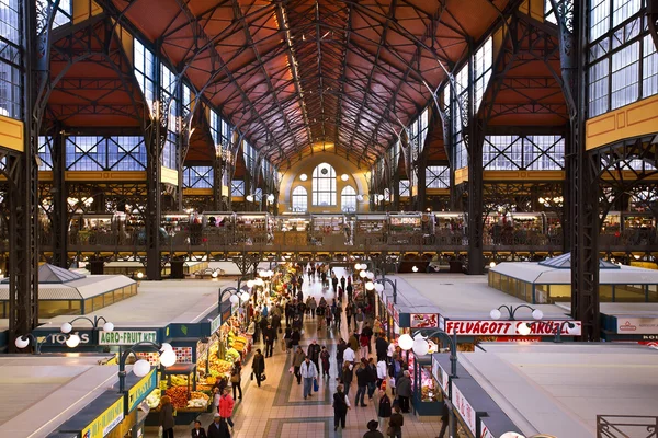 Great Market hall in Budapest, Hungary.