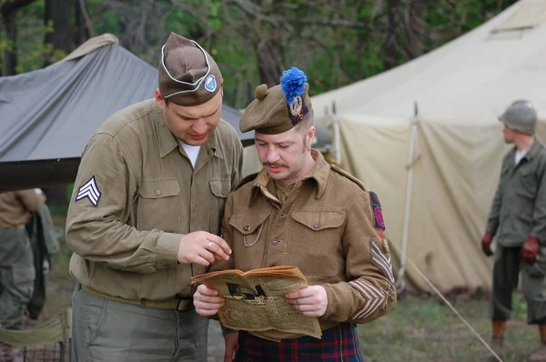 Historical reenactment of WWII