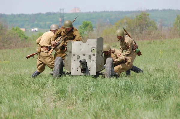 Historical reenactment of WWII