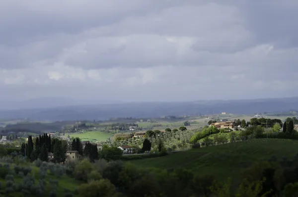 Tuscany with tilt shift lens
