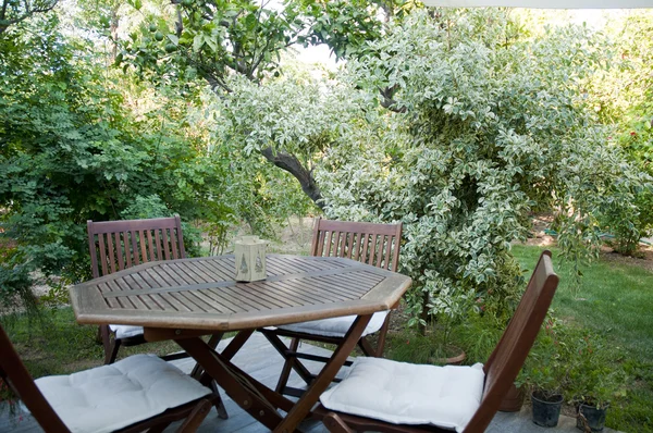 Small Hotel Garden Wooden Chairs and table  Bodrum