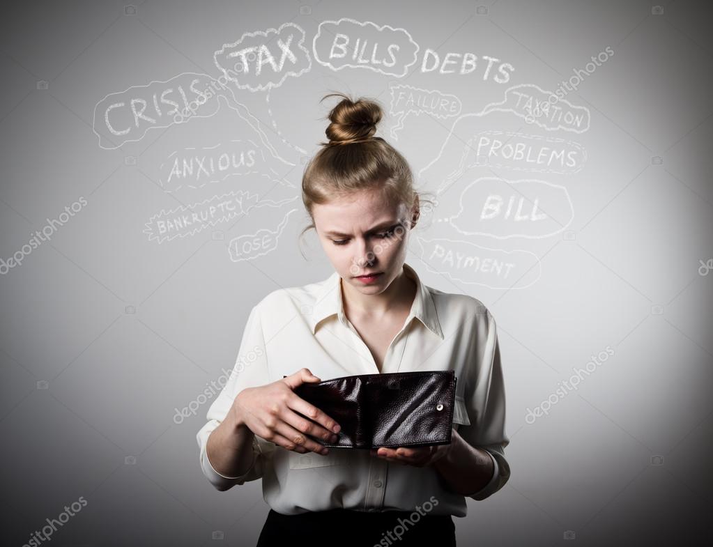 Resultado de imagen para CARTERA VACÍA MUJER