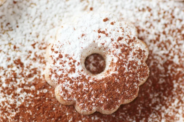 Canestrelli biscuit with sugar and cocoa