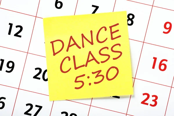 Dance Class Reminder