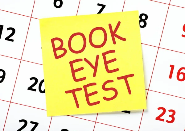 Book Eye Test Reminder