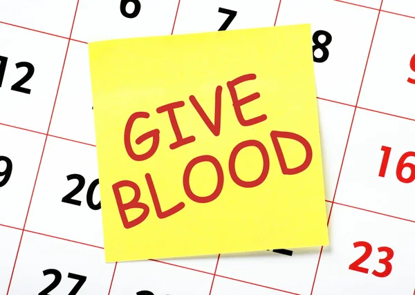 Give Blood Calendar Reminder