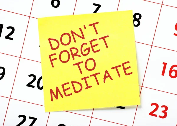 Meditation Calendar Reminder