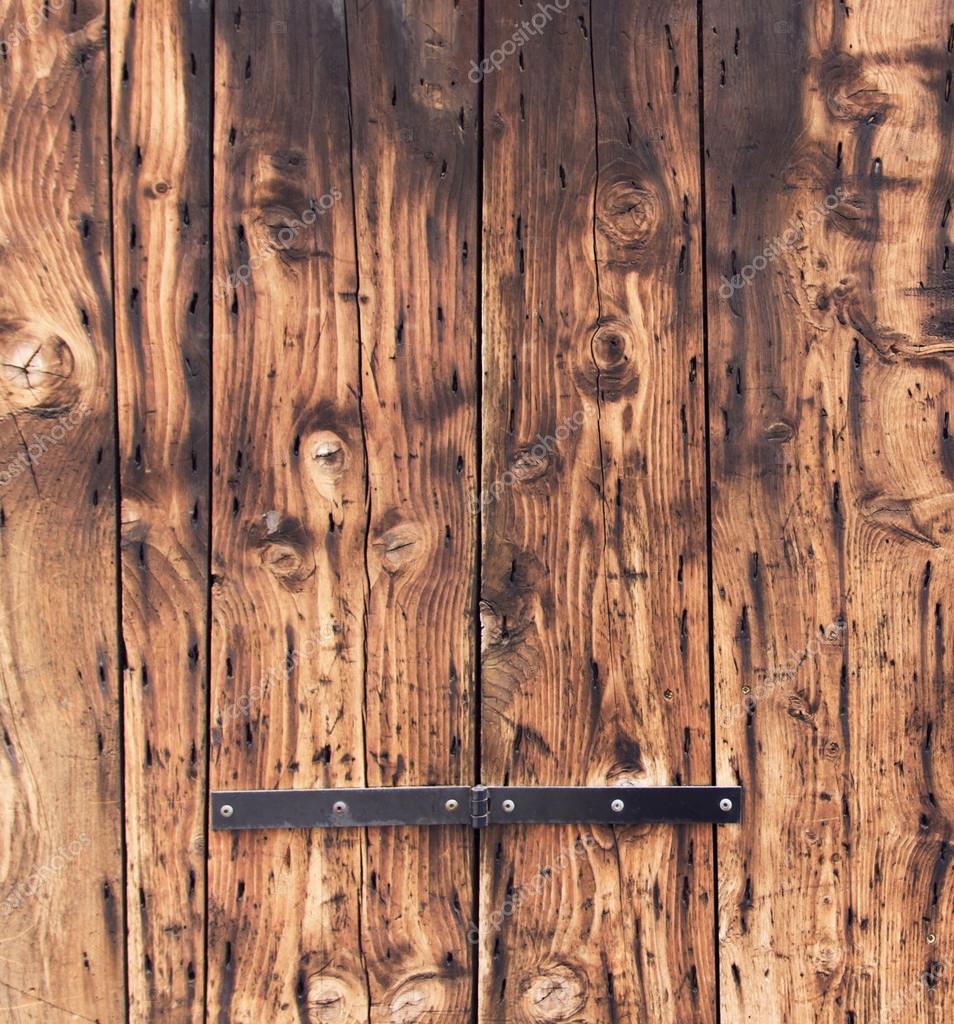 Oude houten deur achtergrond. close up, natuurlijke eik planken ... Kleur ontwerp bruine